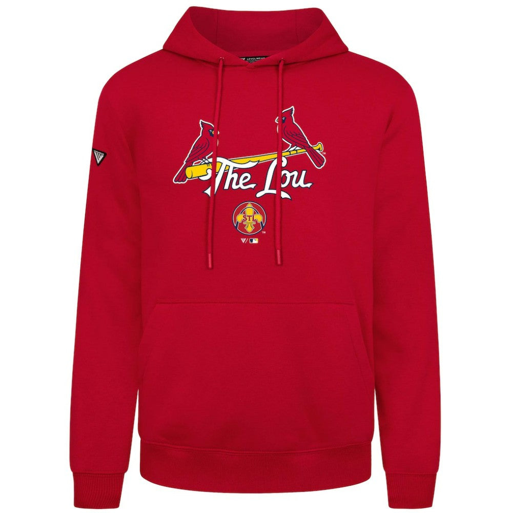 St. Louis Cardinals Levelwear City Connect Podium Back Splash Pullover Hoodie Lifestyle