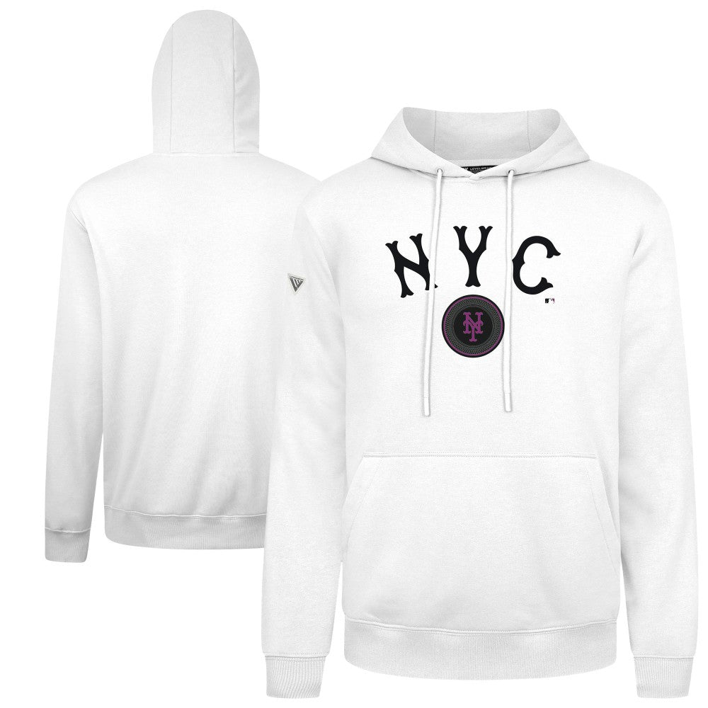 New York Mets Levelwear City Connect Podium Back Splash Pullover Hoodie Lifestyle