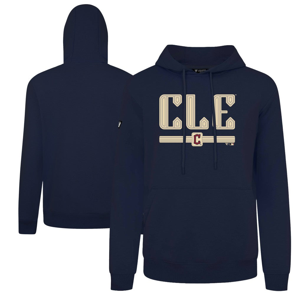 Cleveland Guardians Levelwear City Connect Podium Back Splash Pullover Hoodie Sale