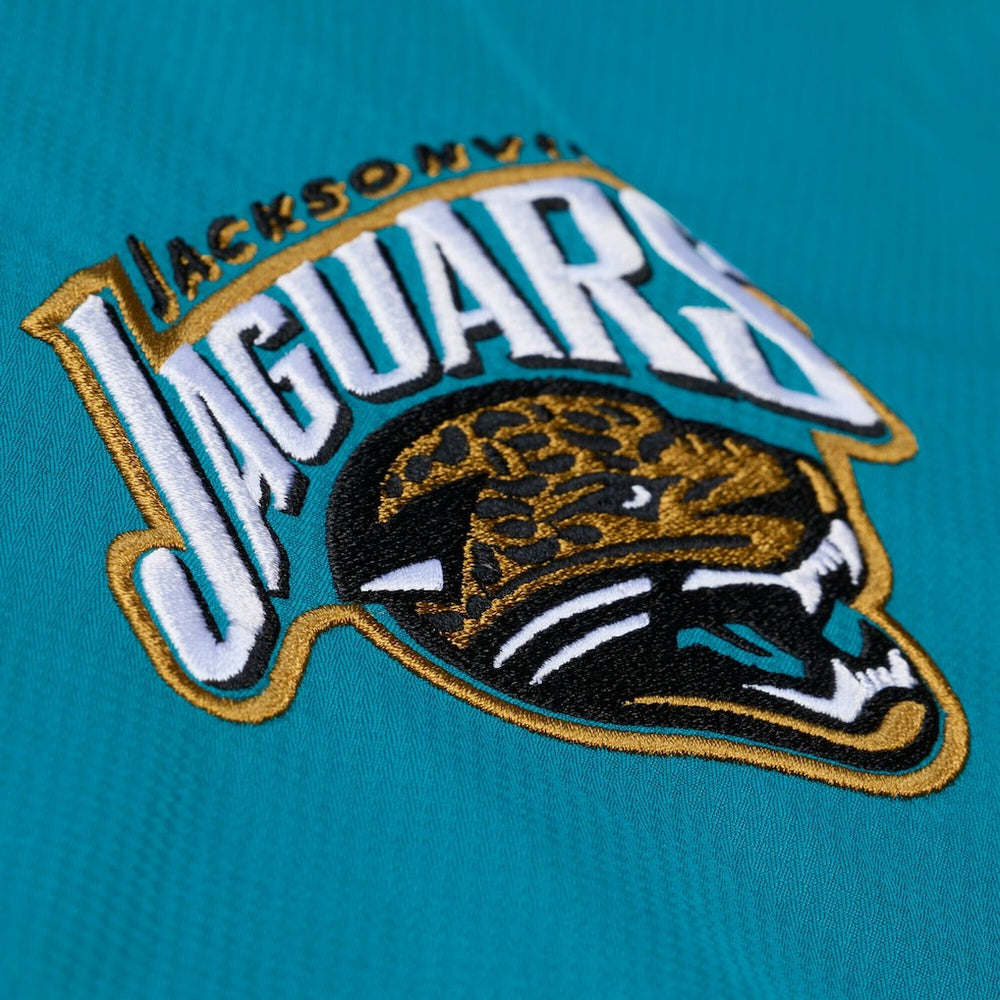 Jacksonville Jaguars Coaches Full-Snap Hooded Windbreaker Jacket Teal - Mitchell & Ness