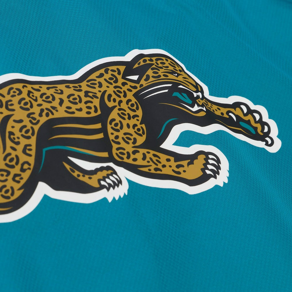 Jacksonville Jaguars Coaches Full-Snap Hooded Windbreaker Jacket Teal - Mitchell & Ness