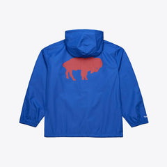 Buffalo Bills Coaches Full-Snap Hooded Windbreaker Jacket Royal - Mitchell & Ness