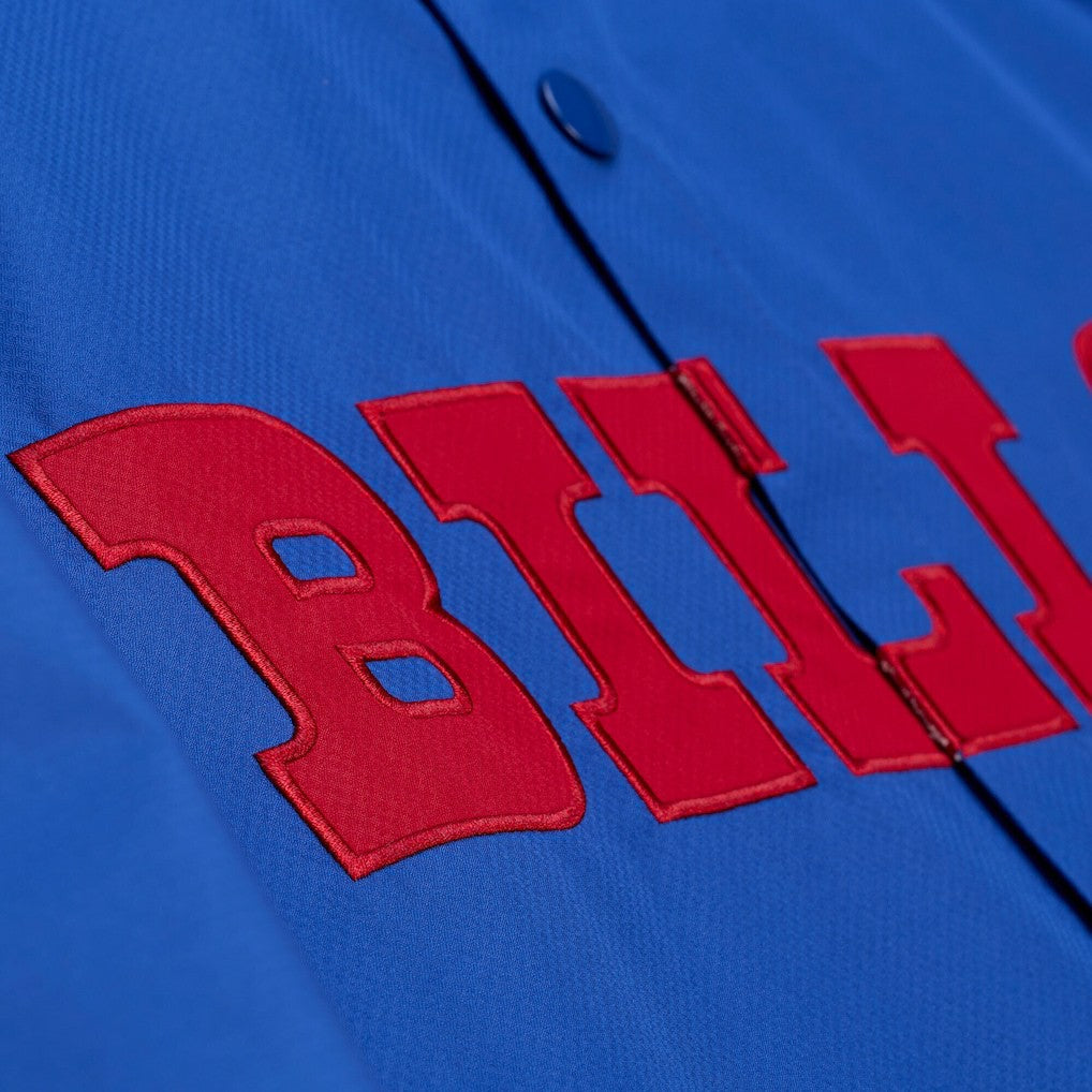 Buffalo Bills Coaches Full-Snap Hooded Windbreaker Jacket Royal - Mitchell & Ness