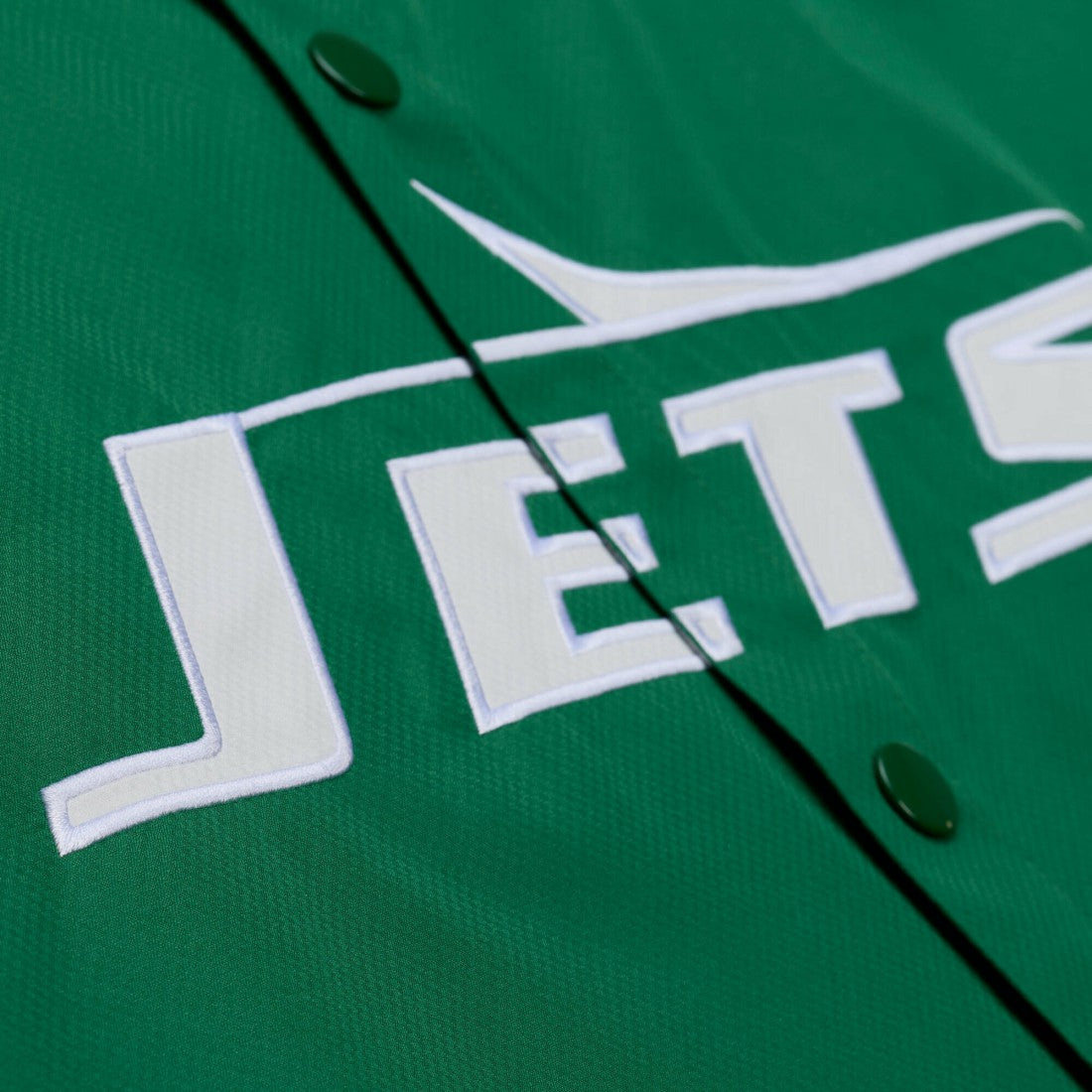New York Jets Coaches Full-Snap Hooded Windbreaker Jacket Green - Mitchell & Ness