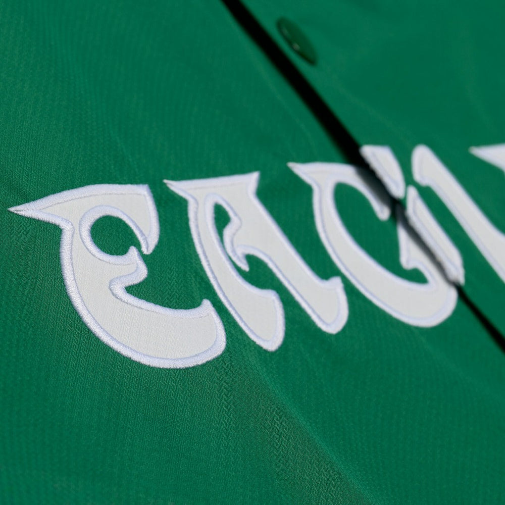 Philadelphia Eagles Coaches Full-Snap Hooded Windbreaker Jacket Kelly Green - Mitchell & Ness
