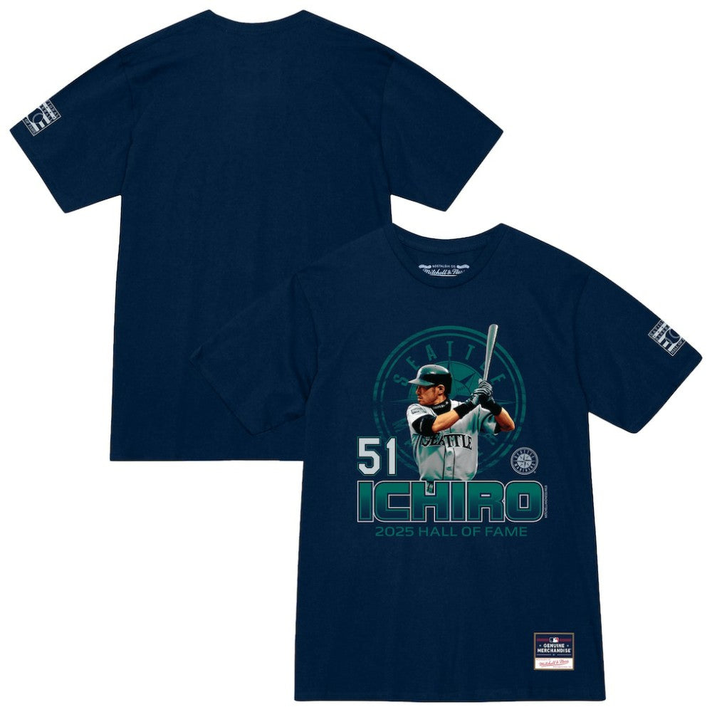 Ichiro Suzuki Seattle Mariners Mitchell & Ness Hall of Fame Hitter T-Shirt for sale