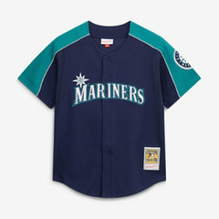 Ichiro Suzuki Seattle Mariners Mitchell & Ness 2006 Cooperstown Mesh Batting Practice Button-Up Jersey Lifestyle