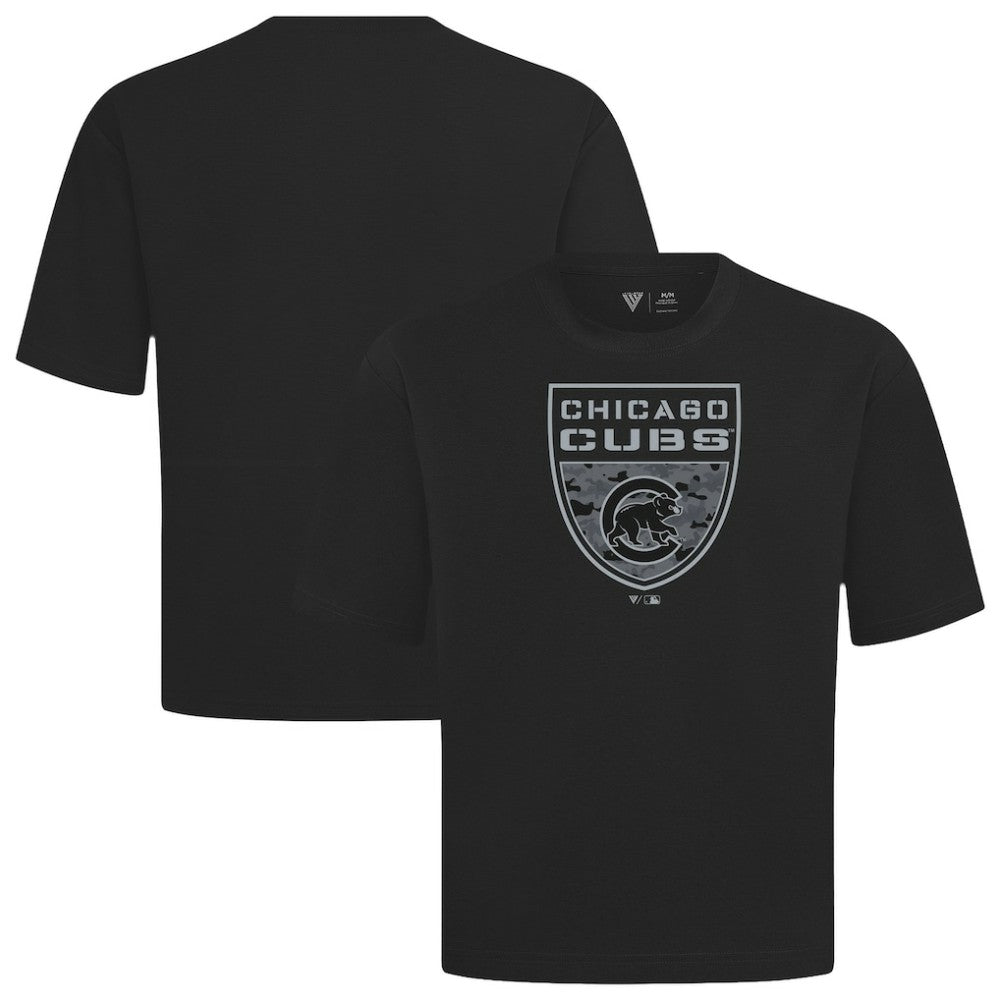 Chicago Cubs Levelwear Oversized Luxe Signature Knit Buckler T-Shirt Lifestyle