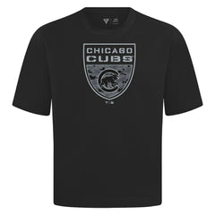 Chicago Cubs Levelwear Oversized Luxe Signature Knit Buckler T-Shirt Lifestyle