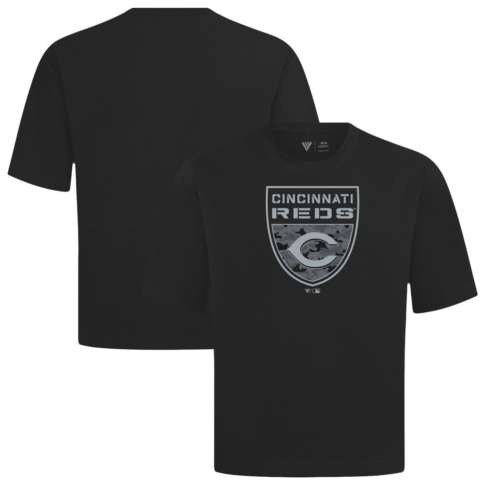Cincinnati Reds Levelwear Oversized Luxe Signature Knit Buckler T-Shirt Online