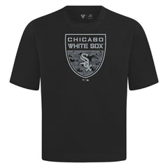 Chicago White Sox Levelwear Oversized Luxe Signature Knit Buckler T-Shirt Lifestyle