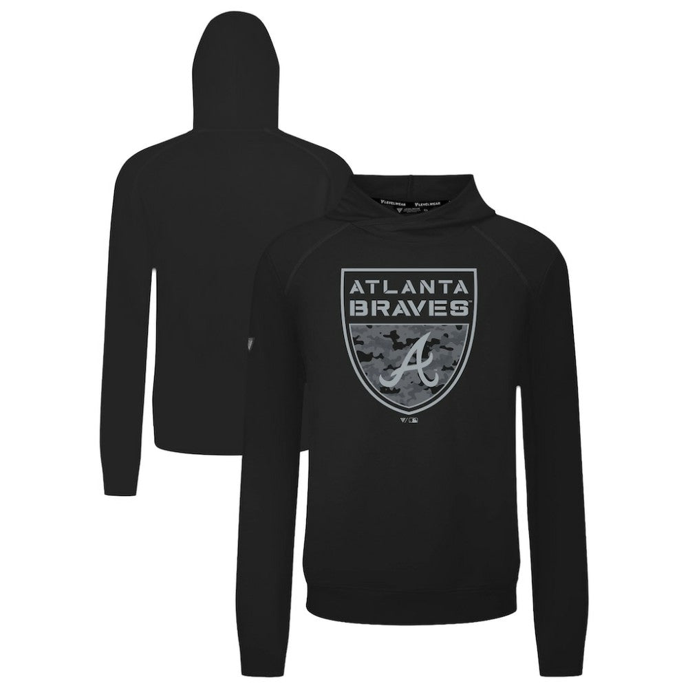 Atlanta Braves Levelwear Mandate Buckler Tri-Blend Pullover Hoodie Online
