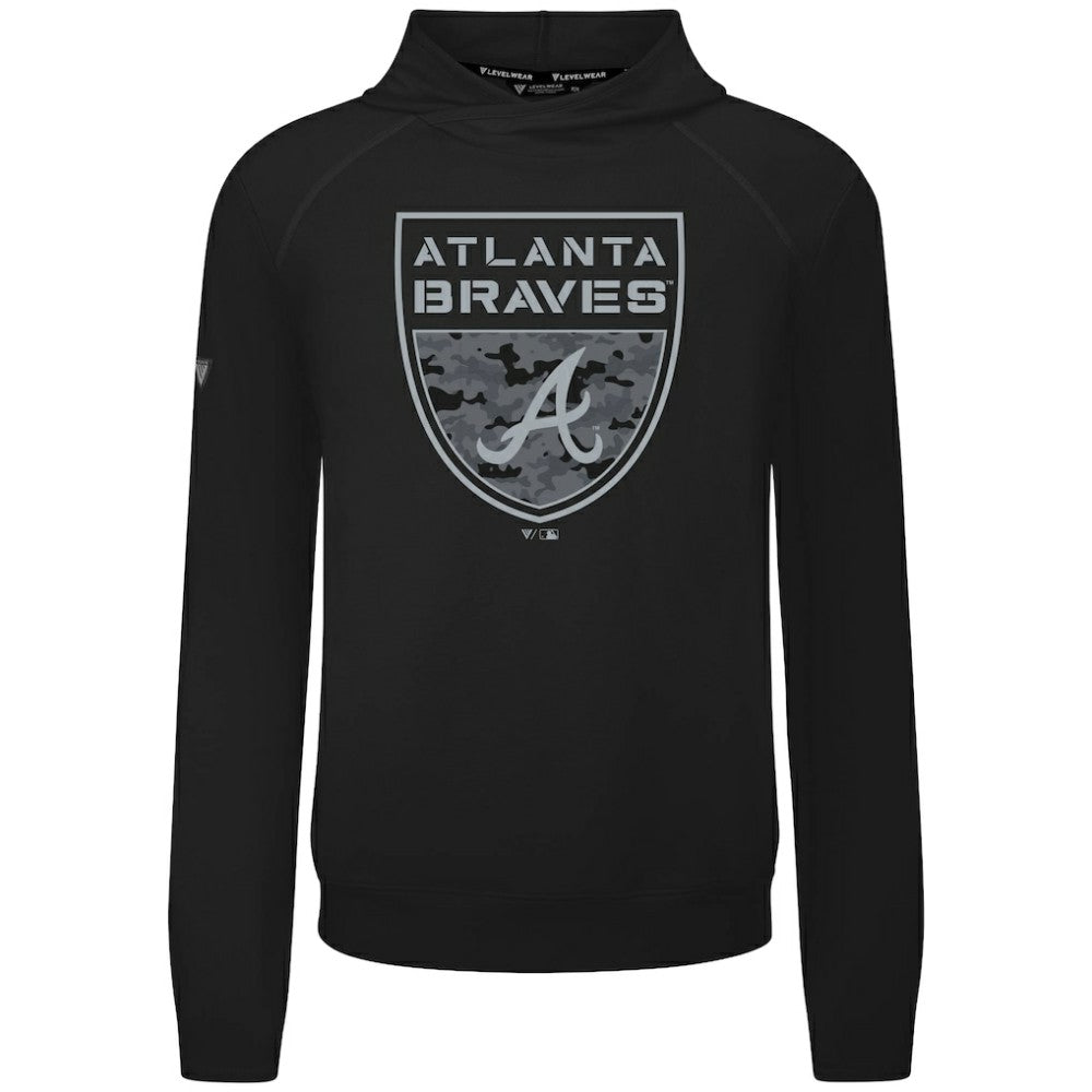 Atlanta Braves Levelwear Mandate Buckler Tri-Blend Pullover Hoodie Online