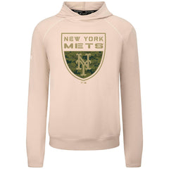 New York Mets Levelwear Mandate Buckler Tri-Blend Pullover Hoodie Clearance