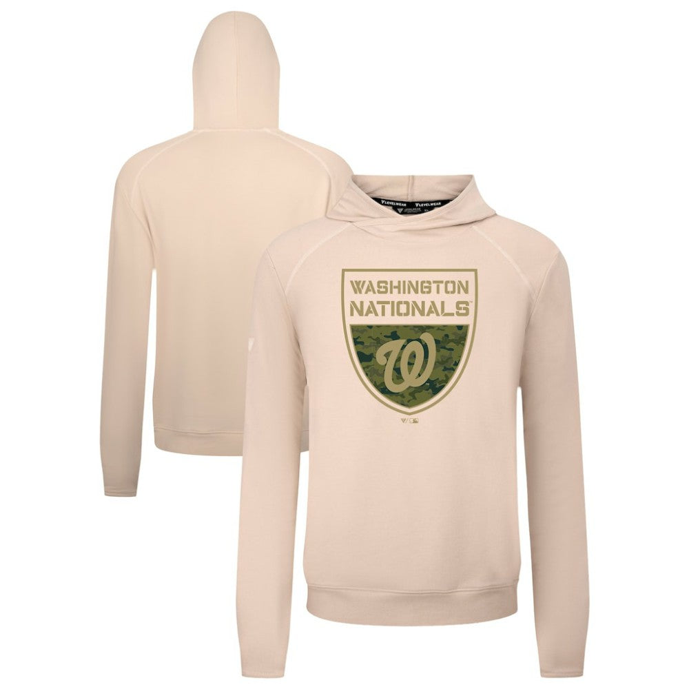 Washington Nationals Levelwear Mandate Buckler Tri-Blend Pullover Hoodie Near Me