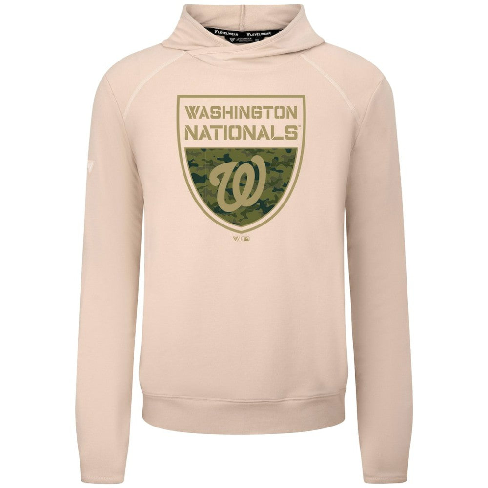 Washington Nationals Levelwear Mandate Buckler Tri-Blend Pullover Hoodie Near Me