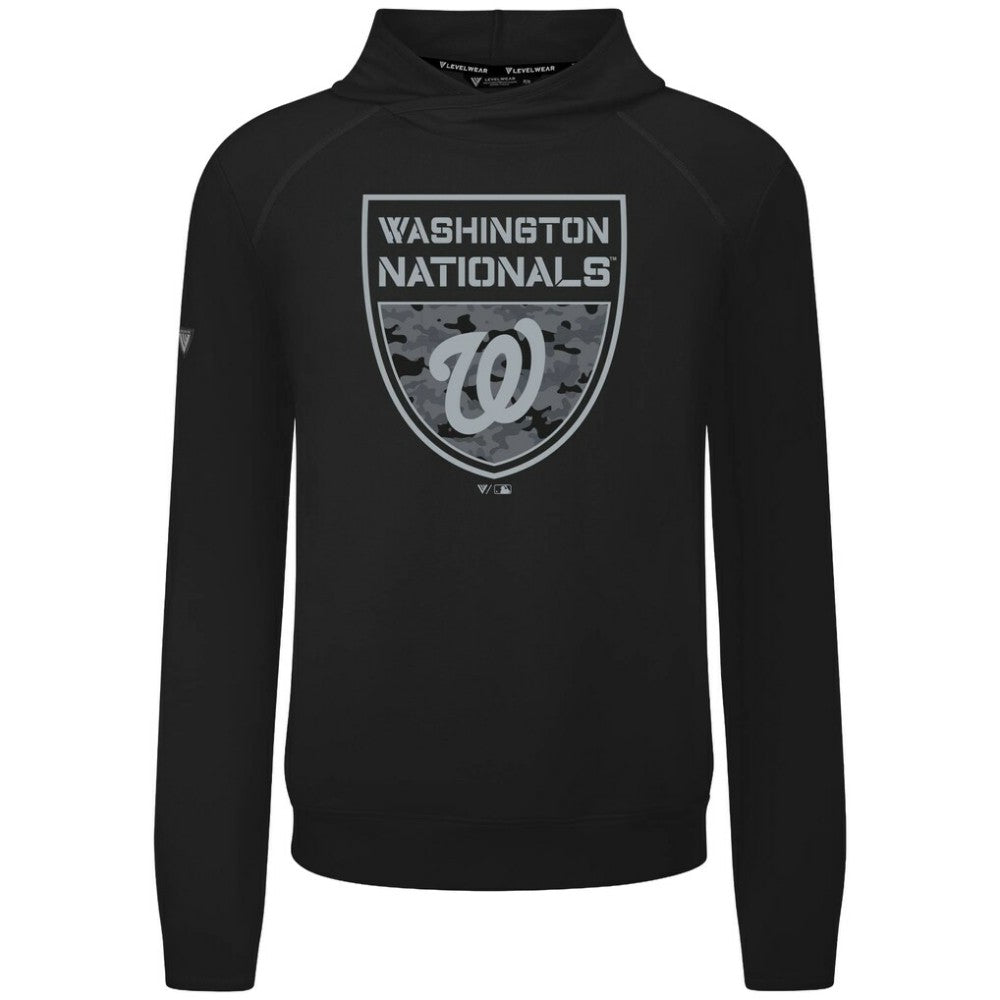Washington Nationals Levelwear Mandate Buckler Tri-Blend Pullover Hoodie Lifestyle