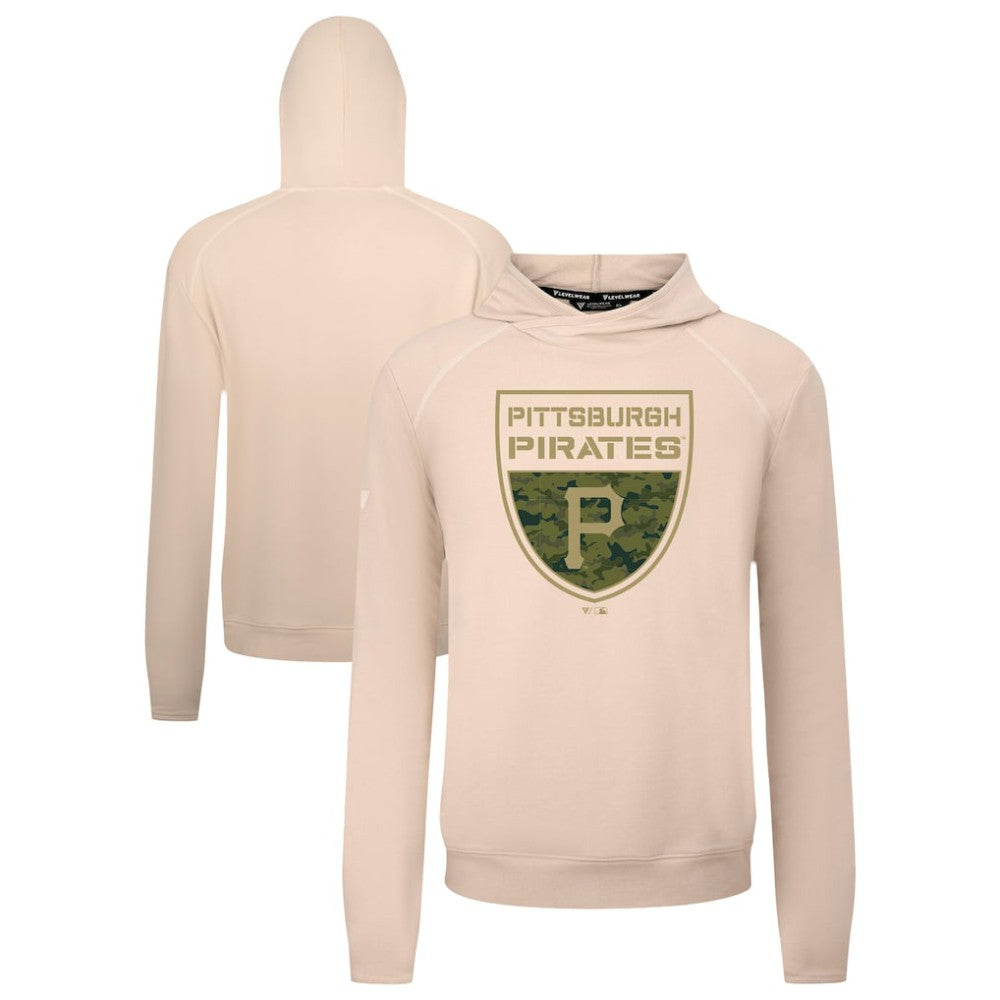 Pittsburgh Pirates Levelwear Mandate Buckler Tri-Blend Pullover Hoodie Online