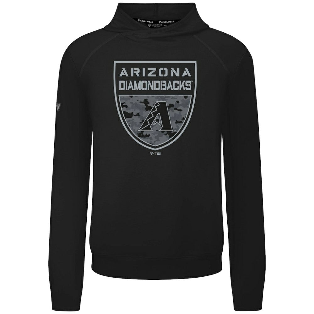 Arizona Diamondbacks Levelwear Mandate Buckler Tri-Blend Pullover Hoodie for sale