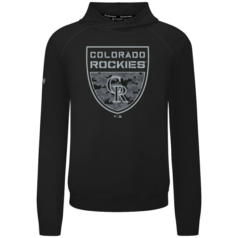 Colorado Rockies Levelwear Mandate Buckler Tri-Blend Pullover Hoodie Near Me