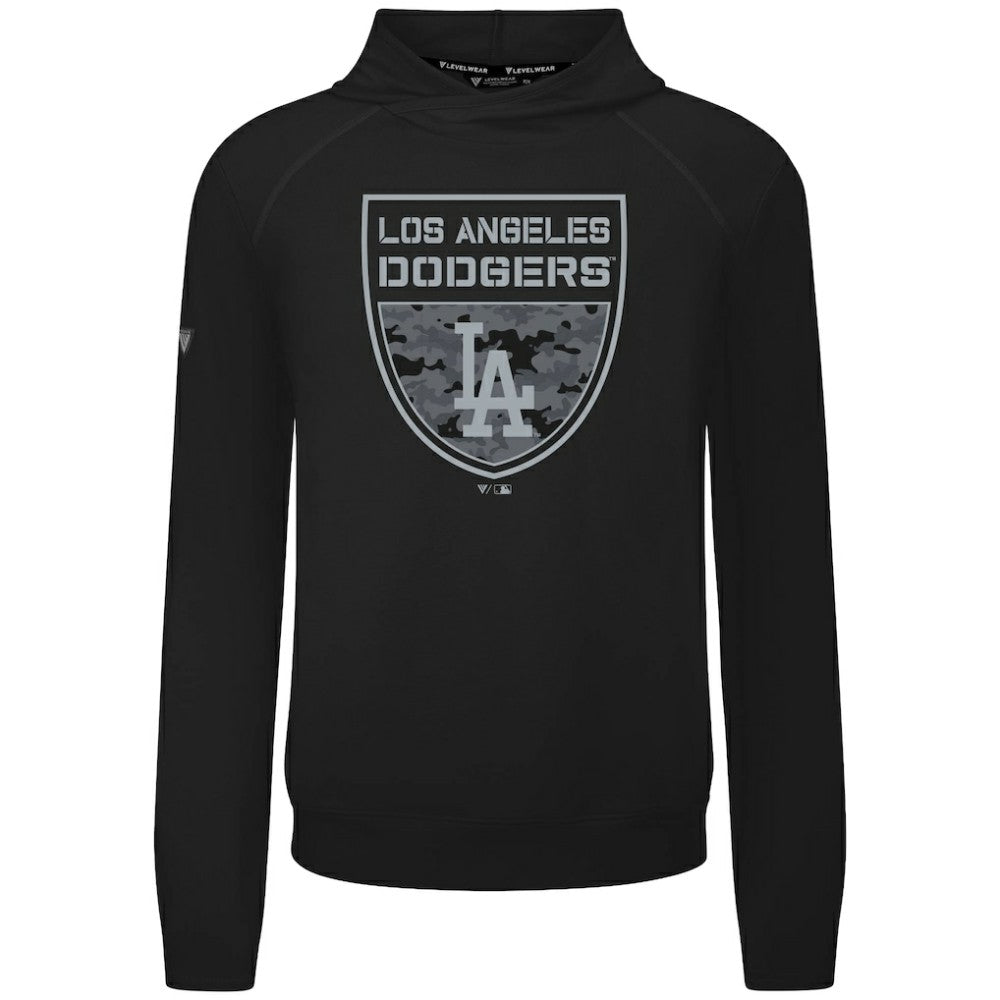 Los Angeles Dodgers Levelwear Mandate Buckler Tri-Blend Pullover Hoodie Clearance