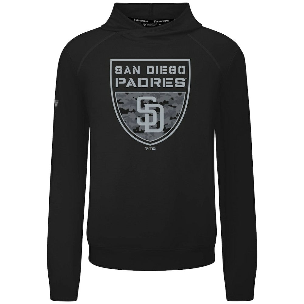 San Diego Padres Levelwear Mandate Buckler Tri-Blend Pullover Hoodie Sale