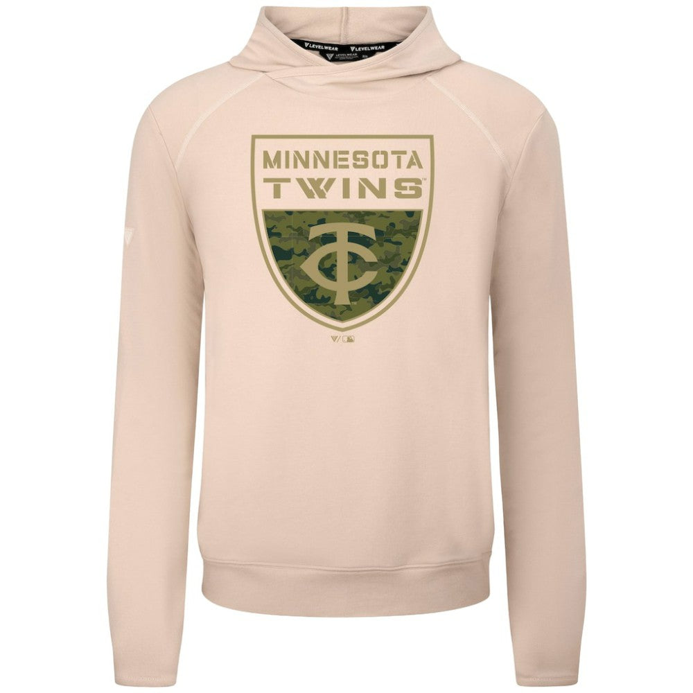 Minnesota Twins Levelwear Mandate Buckler Tri-Blend Pullover Hoodie Sale