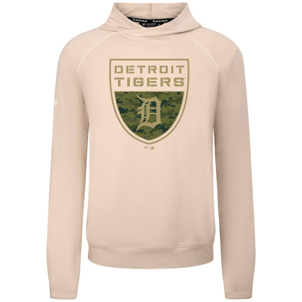 Detroit Tigers Levelwear Mandate Buckler Tri-Blend Pullover Hoodie discount