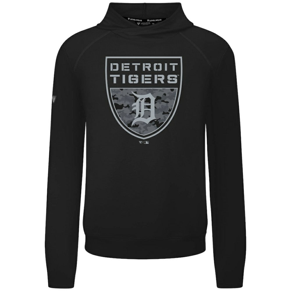 Detroit Tigers Levelwear Mandate Buckler Tri-Blend Pullover Hoodie Online