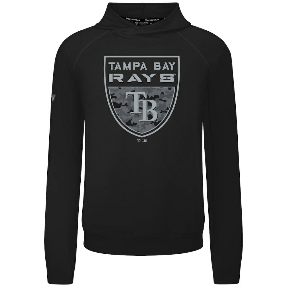 Tampa Bay Rays Levelwear Mandate Buckler Tri-Blend Pullover Hoodie Lifestyle