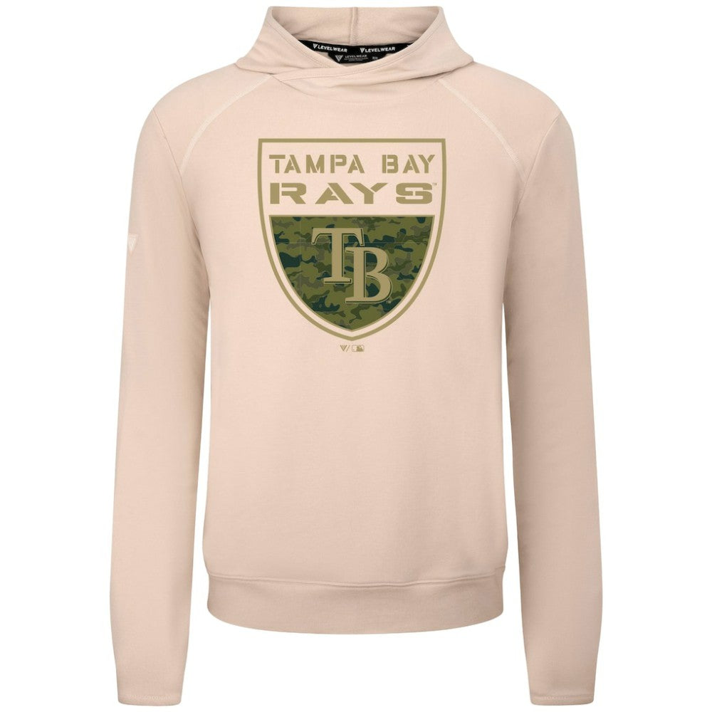 Tampa Bay Rays Levelwear Mandate Buckler Tri-Blend Pullover Hoodie On Sale