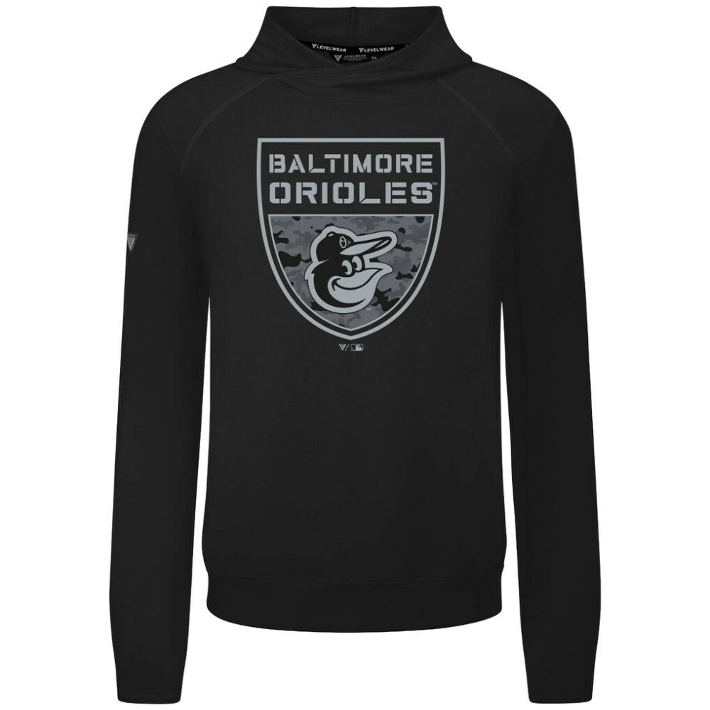 Baltimore Orioles Levelwear Mandate Buckler Tri-Blend Pullover Hoodie Sale