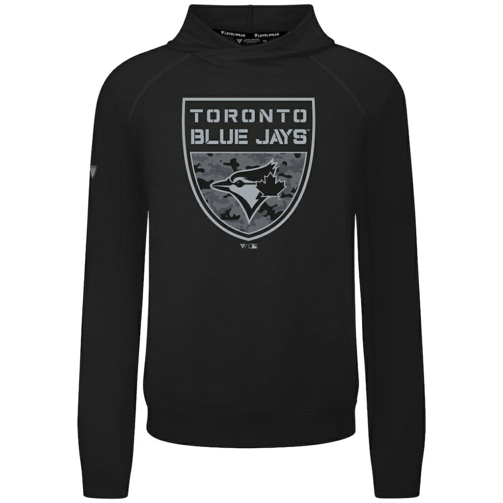 Toronto Blue Jays Levelwear Mandate Buckler Tri-Blend Pullover Hoodie for sale