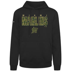 Miami Marlins Levelwear Podium Protect Pullover Hoodie On Sale