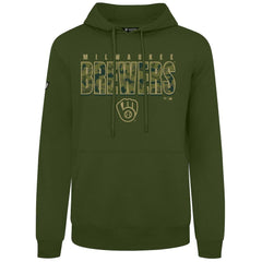 Milwaukee Brewers Levelwear Podium Protect Pullover Hoodie Lifestyle
