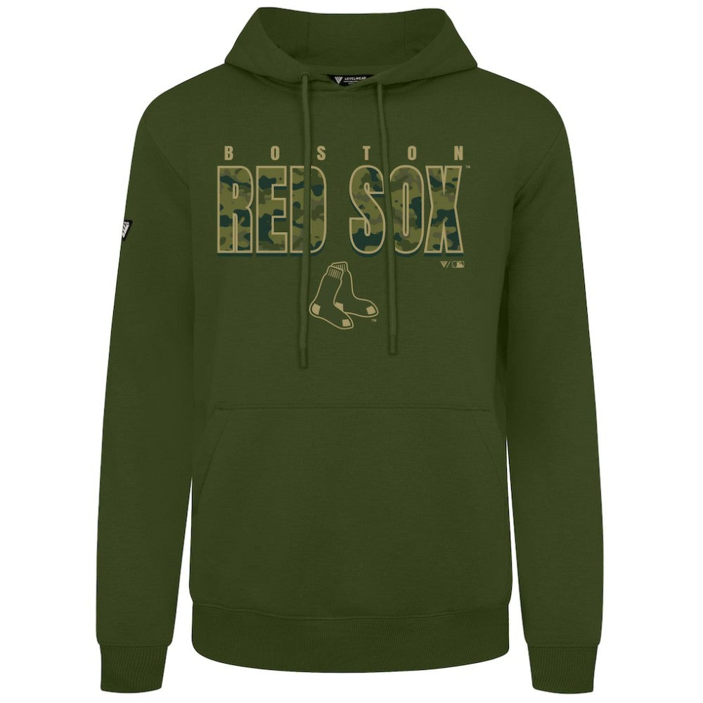 Boston Red Sox Levelwear Podium Protect Pullover Hoodie On Sale
