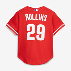 Jimmy Rollins Philadelphia Phillies Mitchell & Ness Cooperstown Mesh Batting Practice Button-Up Jersey On Sale