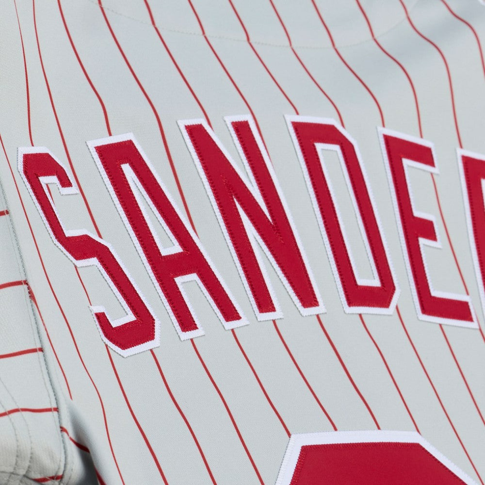 Deion Sanders Cincinnati Reds Mitchell & Ness 1997 Authentic Jersey - Gray | MLB Jerseys