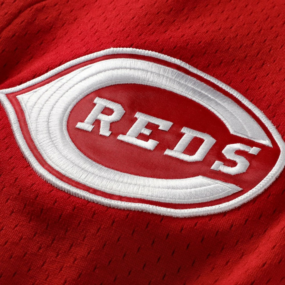 Deion Sanders Cincinnati Reds Mitchell & Ness Cooperstown Mesh Batting Practice Button-Up Jersey Clearance