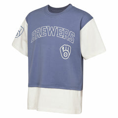 Milwaukee Brewers Outerstuff Youth Ultimate Pastels Premium Double Run T-Shirt Sale