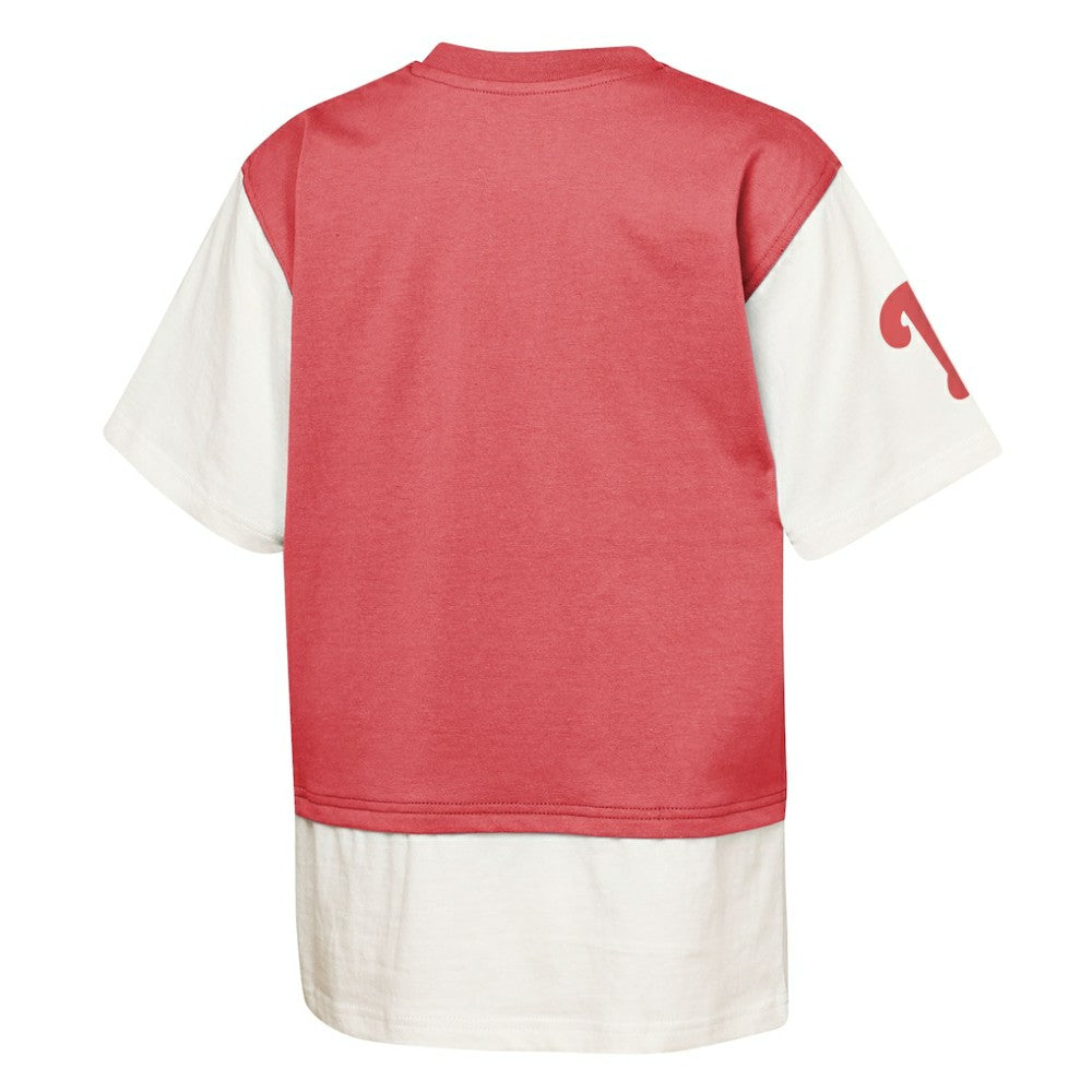 Philadelphia Phillies Outerstuff Youth Ultimate Pastels Premium Double Run T-Shirt On Sale