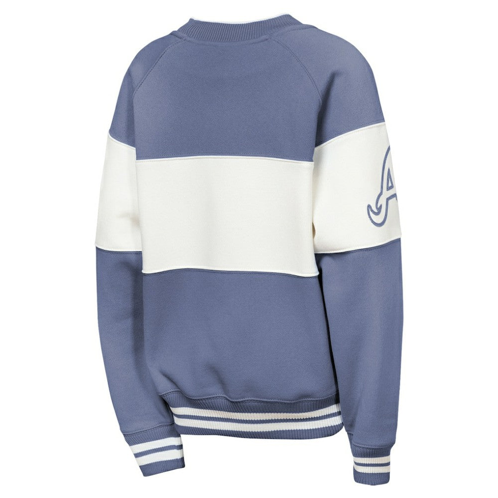 Atlanta Braves Outerstuff Youth Ultimate Pastels On Base Sweatshirt Lifestyle