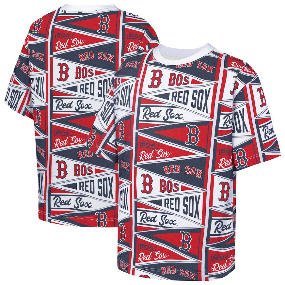 Boston Red Sox Outerstuff Youth All-Over Pennant T-Shirt Near Me