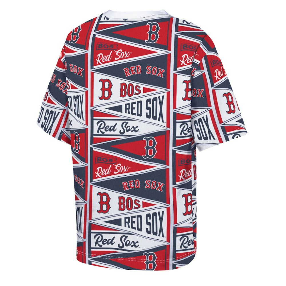 Boston Red Sox Outerstuff Youth All-Over Pennant T-Shirt Near Me