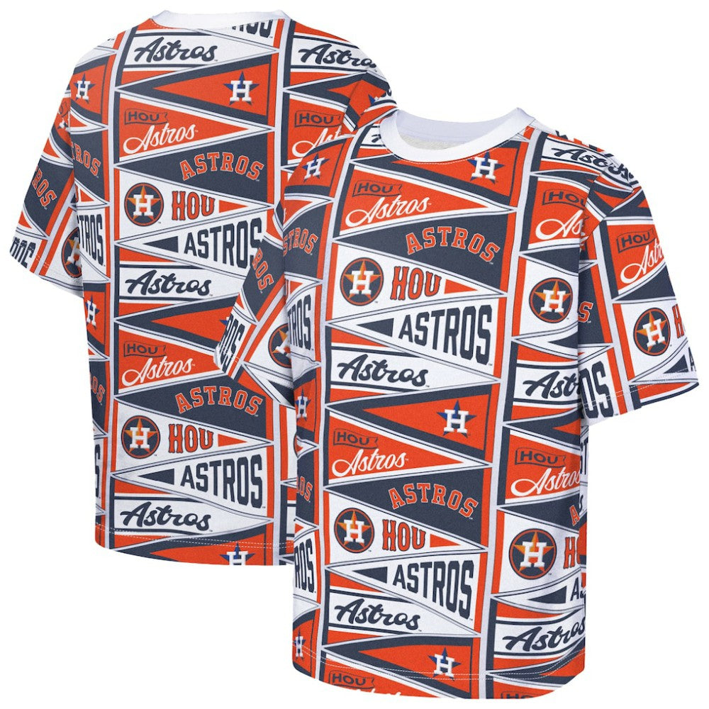 Houston Astros Outerstuff Youth All-Over Pennant T-Shirt discount
