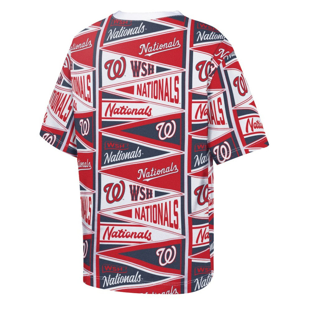 Washington Nationals Outerstuff Youth All-Over Pennant T-Shirt discount