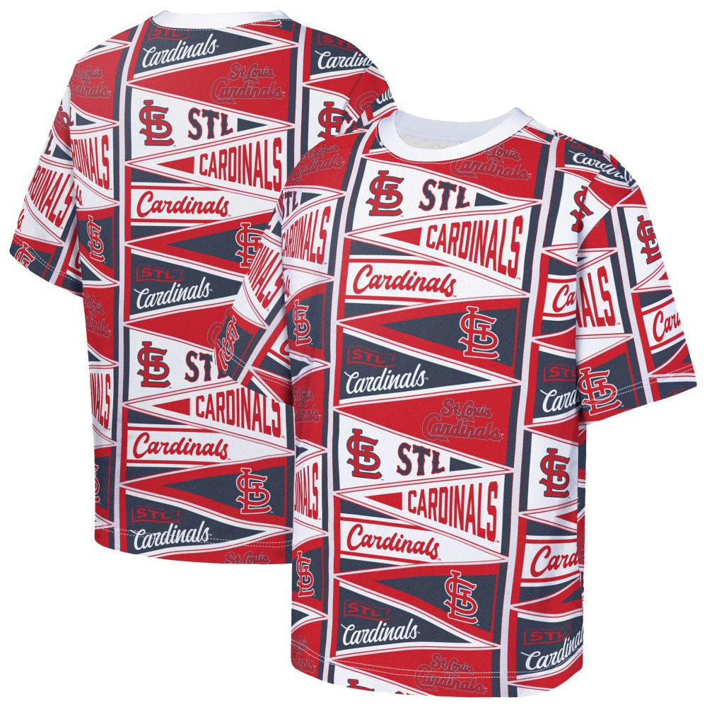 St. Louis Cardinals Outerstuff Youth All-Over Pennant T-Shirt Online