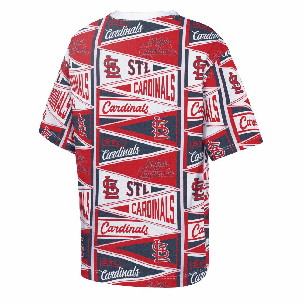 St. Louis Cardinals Outerstuff Youth All-Over Pennant T-Shirt Online