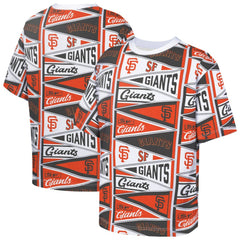 San Francisco Giants Outerstuff Youth All-Over Pennant T-Shirt Clearance