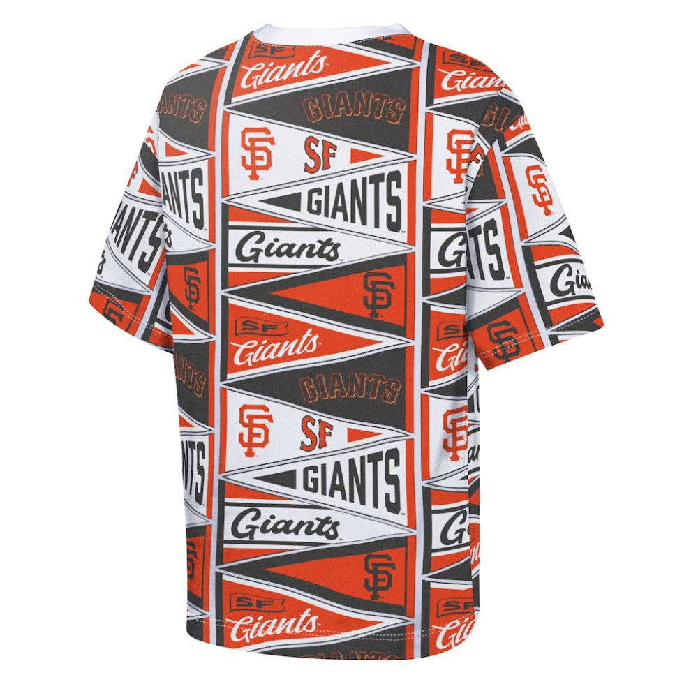 San Francisco Giants Outerstuff Youth All-Over Pennant T-Shirt Clearance